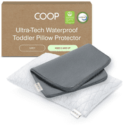 Coop Sleep Goods Memory Foam Kids Pillow with Grey Pillow Protector