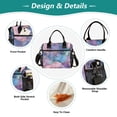 thumbnail image 3 of FORMRS Insulated Lunch Bag for Work School Unisex Large Capacity Cooler with Shoulder Strap, Pink Marble Pattern, 3 of 6