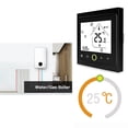 thumbnail image 3 of Wi-Fi Smart Thermostat Temperature Controller App Control 5A Compatible with Alexa / Google Home Home Water / Gas Boiler Thermostat - Black, 3 of 8