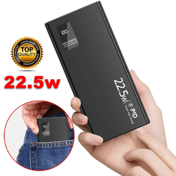 Portable Power Bank 2Usb External Battery Backup Charger 10000Mah Fast Charging