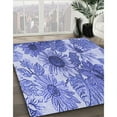 thumbnail image 3 of Ahgly Company Machine Washable Indoor Rectangle Transitional Blue Angel Blue Area Rugs, 2' x 5', 3 of 7