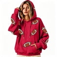 thumbnail image 7 of CAIXIA Game Day Sweatshirt for Women Football Funny Graphic Print Hoodies Casual Fall Season Pullover Tops with Pockets, 7 of 7