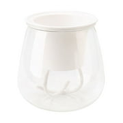 SPRING PARK Self Watering Planter, Violet Pots, Clear Plastic Automatic-Watering Planter Flower Pot Plant Pot for All House Plants, Succulents, Herb, African Violets