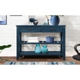 thumbnail image 4 of Mid-century Style Solid Wood Sideboard With Drawer And Shelf Storage, Console Table In Navy Blue For Bedroom Decoration 42'' Ample Storage Space, Buffet Living Room, 4 of 5