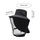 thumbnail image 3 of Sun Hat Cycling Sun Hat Outdoor Face Fisherman's Hat Summer Breathable Hat, 3 of 5