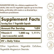Solgar Vitamin C 1000 mg - 250 Vegetable Capsules