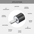 thumbnail image 4 of Unique Bargains Rubber Mount 3 Pack M4 Male/Female Vibration Isolator Shock Absorber D10mmxH10mm, 4 of 5