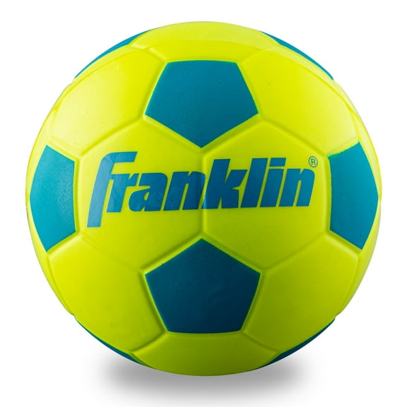 Franklin Sports Kids Foam Soccer Ball - Mini Soft Foam Youth Soccer Ball - Indoor   Outdoor Toy Soccer Ball for Kids - Probrite 6.5" Mini Foam Ball - Soft Backyard   Practice Toy Ball - Yellow