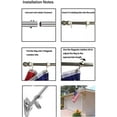 thumbnail image 4 of Stainless Steel Flag Pole Sectional Flagpole Kit 5FT Outdoor Wall Mount Flagpole with Spinning Base for Residential or Commercial, 4 of 6