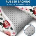 thumbnail image 4 of Pioneer Flower Floral Print Pattern Bathroom Rugs Sets 3 Piece,Toilet Cover Set,Absorbent Non Slip Bathroom Mats Sets with U-Shaped Contour Rug Toilet Rug Set, 4 of 5