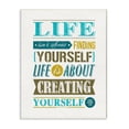 thumbnail image 2 of Stupell Industries Creating Yourself Inspirational Blue Yellow Word Design Wall Plaque by Ester Kay, 2 of 5