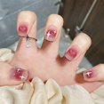 thumbnail image 3 of Gradient Press-on Nails with Rhinestone Stylish Design Press-on Nails for Finger Nail DIY at Home Jelly Glue, 3 of 7