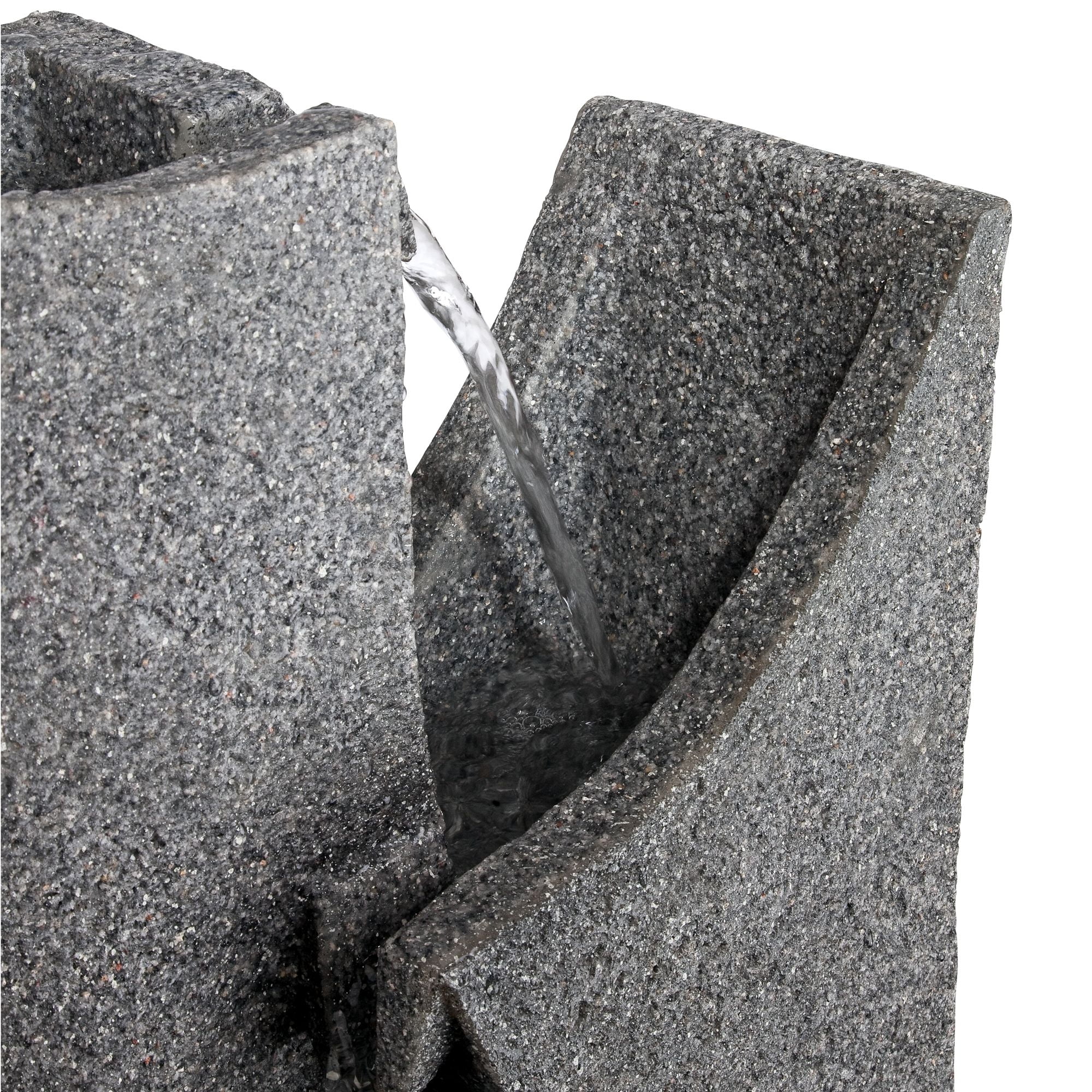 Exton 31" High Large Modern Zen Indoor Outdoor Decor Gray Faux Stone Floor Fountain 3-Tier Outside Garden Patio