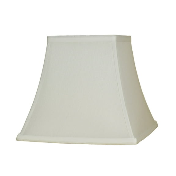 Urbanest Square Softback Bell Lampshade, Faux Silk, 5.25-inch by 9-inch by 8-inch, Off White