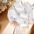 PACKHOME 15 Silver Gift Bows Large, Pull Bows for Presents, Gift Bows