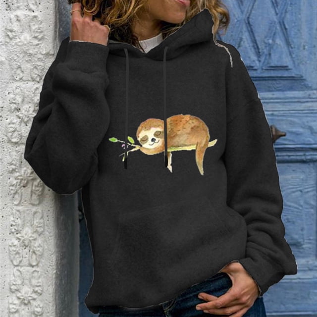 Pntutb invierno mujer Casual manga larga tops señoras estampado pulóver sudadera blusa Pntutb Pntutb-3194
