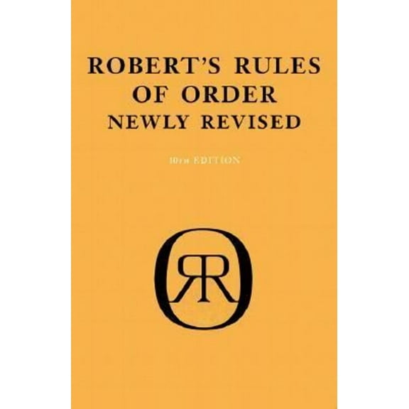 Robert's Rules of Order 9780738203843