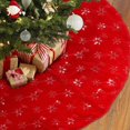 thumbnail image 1 of Falda para árbol de Navidad TOBEHIGER, color rojo, 122 cm de diámetro, 1 of 9