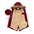 thumbnail image 3 of WenVen Women's Puffer Jacket Hooded Winter Coat Warm Windproof Quilted Coat Red XL, 3 of 6
