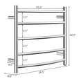 thumbnail image 3 of Costway Chauffe-Serviettes Mural Support de Séchage 304 Acier Inoxydable, 3 of 10