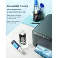 thumbnail image 3 of Hiipoo Ink Bottle Refill for Epson 502 522, Compatible with Ecotank Printers ET-2750, ET-2800, ET-2803, ET-4750, ET-4760, ET-4800, ET-15000 (5 Bottles, BK/C/M/Y), 3 of 6