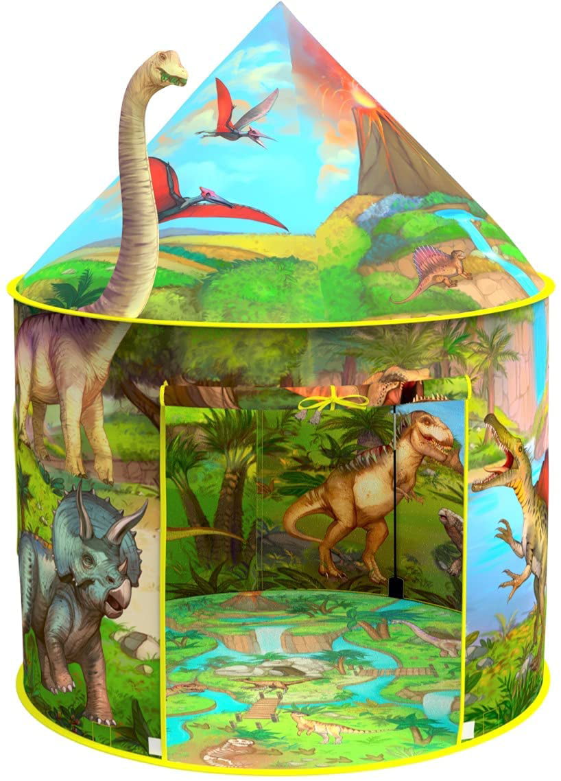 Realistic Dinosaur Design Kids Pop up Play Tent Foldable Playhouse Storage Bag for sale online 