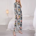 thumbnail image 5 of Wukai Dog Print Women's Pajama Set - Soft Long Sleeve Sleepwear for Comfort and Style-XX-Large, 5 of 9