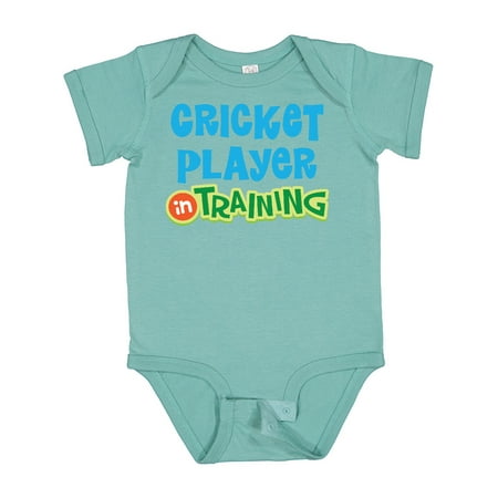 

Inktastic Cricket Player in Training Gift Baby Boy or Baby Girl Bodysuit