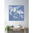 thumbnail image 2 of Flying Flowers Poster Wall Art, Modern Wall Decor For Living Room Bedroom, 24x24 UNFRAMED, 2 of 3