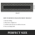 thumbnail image 7 of Yamaziot 2'x8' Runner Rug, Washable Kitchen Floor Runners Rugs for Hallway, Non Slip Entryway Mat Low Profile Inside Front Doormat, Laundry Room Rug, Black, 7 of 7