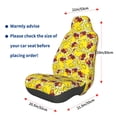 thumbnail image 3 of Honeii Duck with Star Sunglasses Print Car Seat Cover,Car Interior Covers,Universal Fit Seat Protector, Compatible with Most Cars, SUVs, Trucks, and Vans, 3 of 5