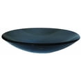 thumbnail image 1 of Novatto TIS-316G COETANEO Transparent Gris Profil Bas Rond Récipient en Verre Diamètre 18 Pouces Noir, 1 of 5