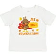 thumbnail image 3 of Inktastic My First Thanksgiving with Turkey and Leaves Boys or Girls Baby T-Shirt, 3 of 5