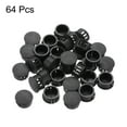 thumbnail image 3 of Uxcell 64Pcs 18mm(2/3') Black Round Hole Plugs Nylon Plastic Flush Type Hole Plug Insert End Cap for Locking Hole Tube, 3 of 6