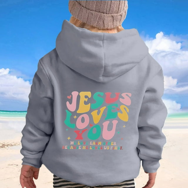 Sweat à Capuche Décontracté Imprimé Lettre pour Fille, Confortable pour un Usage Quotidien