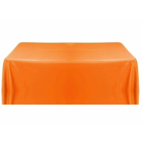 20 pack 60"×126" Seamless 100% Polyester Tablecloths 25 COLORS Wholesale Wedding", (Color: Orange)