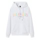 thumbnail image 1 of Gibobby Sudadera con capucha Sudadera con capucha con estampado de letras de casual para mujer Sudadera con cordón gráfico Sudadera de muy buen gusto （Blanco， L), 1 of 3