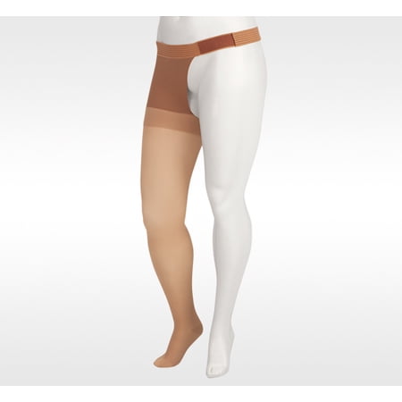 Juzo Soft 30-40 mmHg, Soft, Thigh, FF, Short, Hip Attach, Left, Beige