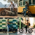 thumbnail image 2 of isinwheel U5 Vélo Électrique pour Adultes, 20 Pouces 500W Vélo Électrique jusqu'à 80km & 32km/h, Pneus Pliants 20 Pouces*2.6, Batterie Amovible 48V 7.5Ah, Ne Pèse Que 23.3kg, Adapté pour les Loisirs et les Trajets, 2 of 8
