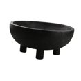 thumbnail image 4 of Cuenco con base de madera para servir postres y pasteles, decoración de mesa, frutero decorativo negro, 4 of 9