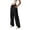 Black, variant on Dxzfnsa Women's Wide Leg Sweatpants Casual Solid Color Straight Leg Sweat Pants Womens Soft Drawstring Elastic Pants with Pockets