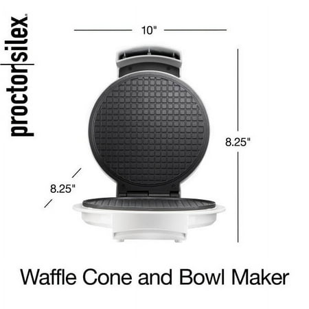Proctor Silex - Waffle Cone and Waffle Bowl Maker - WHITE