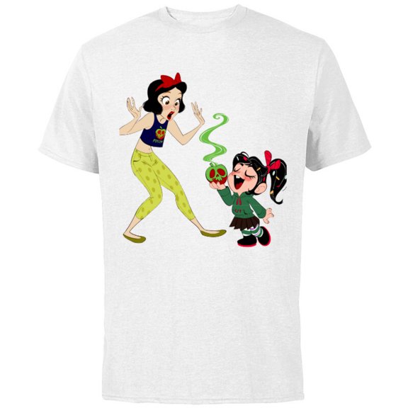 Disney Ralph Breaks the Internet Snow White T-Shirt - Short Sleeve Cotton T-Shirt for Adults - Customized-White