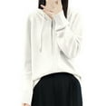 thumbnail image 2 of Women's Zip Up Hooded Cardigan Oversized Soft Warm Knit Sweater Casual Long Sleeve Open Front Fall Winter Pullover for Outdoors and Lounge, 2 of 8