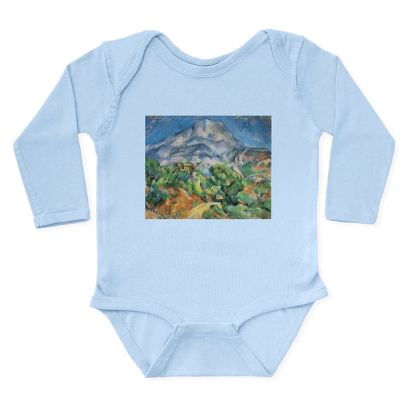 CafePress - Cezanne Mont Sainte Victoire Body Suit - Long Sleeve Cotton Baby Bodysuit