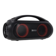 (2) Rockville GO PARTY MAX BASS Portable LED Bluetooth Speakers w/Wireless Link