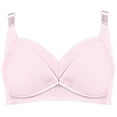 thumbnail image 4 of ZACPNCV Seamless Nursing Bras for Breastfeeding Soft Wireless Sleep Maternity Bralette Regular and Plus Size Pink 42/95B, 4 of 6