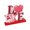 A, variant on Valentine's Day Centerpiece Decorations Wooden Valentines Signs Love Valentine's Dinner Table Decor Wood Table Toppers Desktop Signs (A)