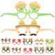 thumbnail image 2 of 12 piezas de montura para gafas con temática mexicana, para fiestas, disfraces, festivales, decoración de gafas., 2 of 6