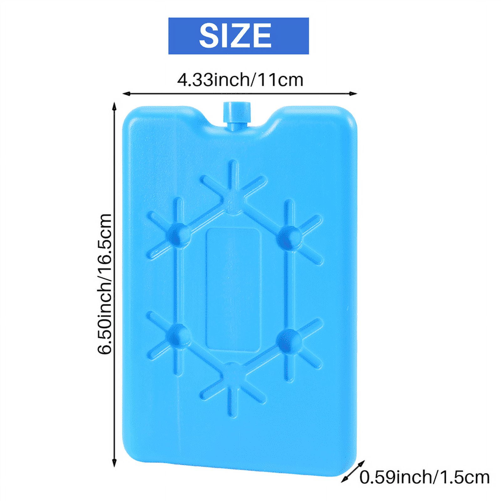 Packs de Glace pour Boîte à Lunch - Packs de Congélation Ultra-Minces Réutilisables - Packs de Refroidissement Durables pour Glacières, Gardent les Aliments Frais, Lot de 8
